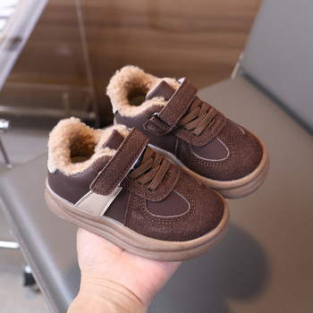 Dječje tenisice s plišanim unutarnjim slojem, Velcro zatvarač, unisex, zima