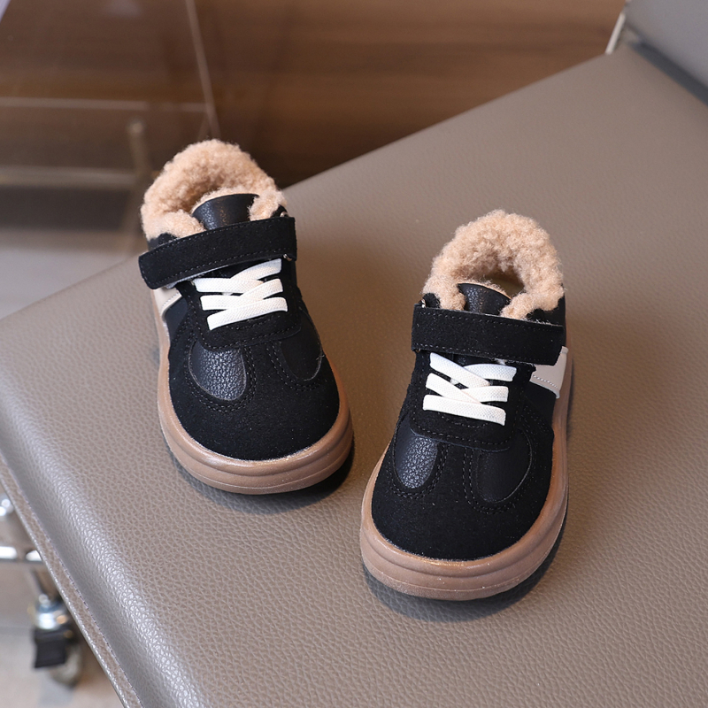 Dječje tenisice s plišanim unutarnjim slojem, Velcro zatvarač, unisex, zima