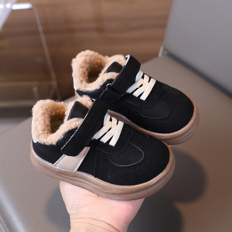 Dječje tenisice s plišanim unutarnjim slojem, Velcro zatvarač, unisex, zima