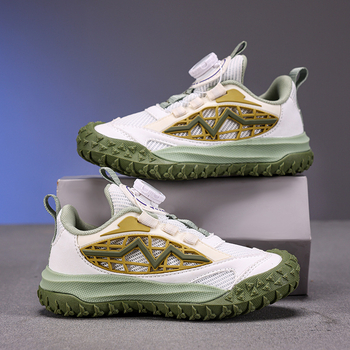 Спортни маратонки за момчета, дишащ мрежест горен слой, лека конструкция, EVA подметка, противохлъзгаща подметка