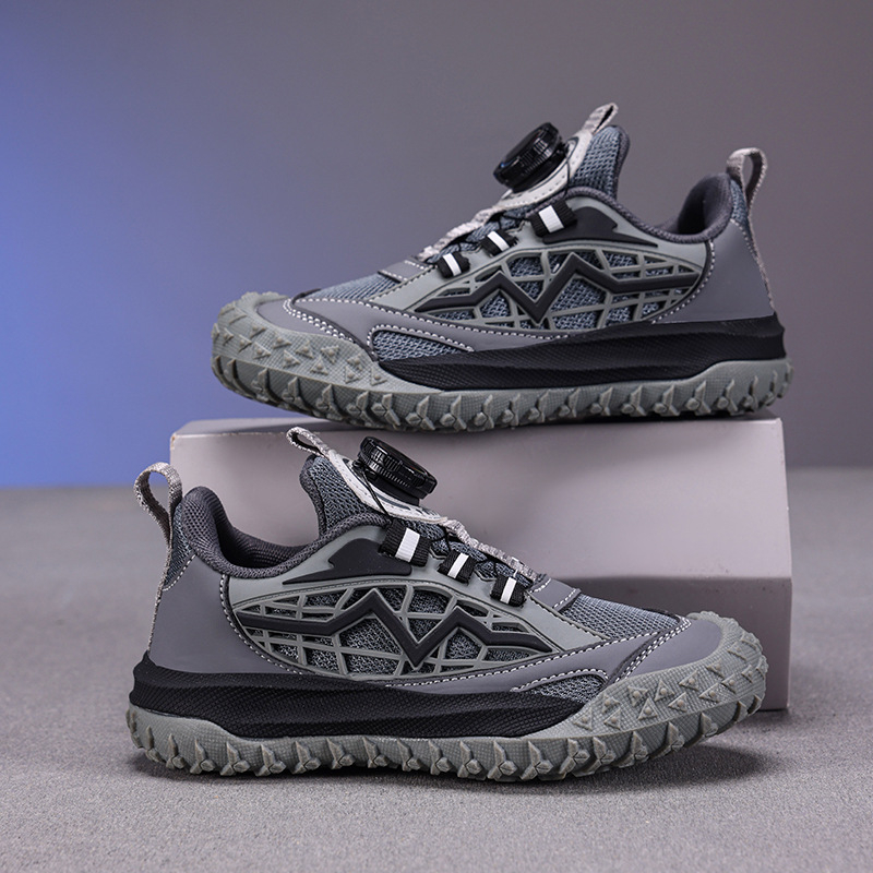 Спортни маратонки за момчета, дишащ мрежест горен слой, лека конструкция, EVA подметка, противохлъзгаща подметка