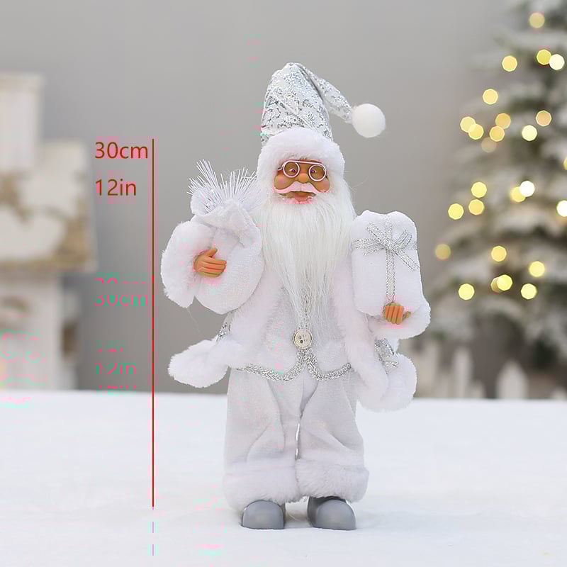 Textilná figura Santa Clausa v stojacej polohe, balenie Opp bag, značka Super elegant christmas, vhodné ako vianočný aj firemný darček