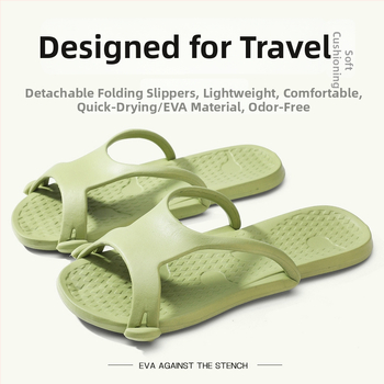 Unisex skladacie papuče EVA – EVA horná časť a podrážka, vstrekovaná podrážka, 400 g