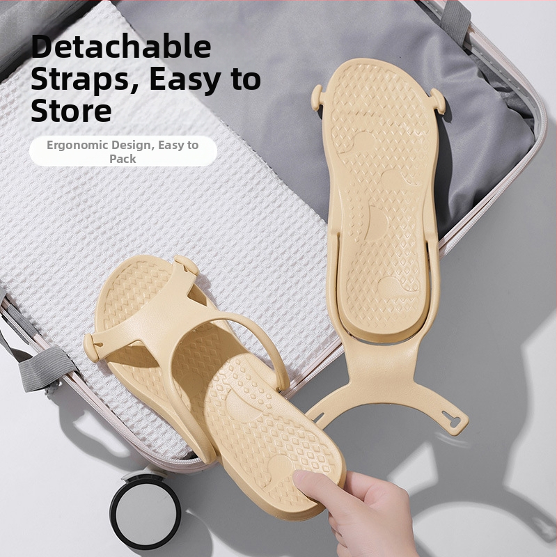 Unisex skladacie papuče EVA – EVA horná časť a podrážka, vstrekovaná podrážka, 400 g