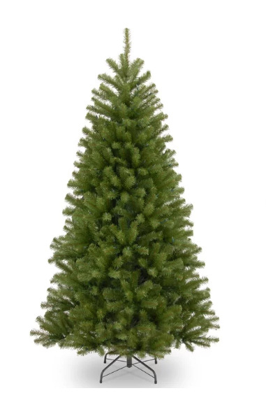 Τεχνητό χριστουγεννιάτικο δέντρο με κώνοι πεύκου και βάση, PVC υλικό, ύψος 90 εκ