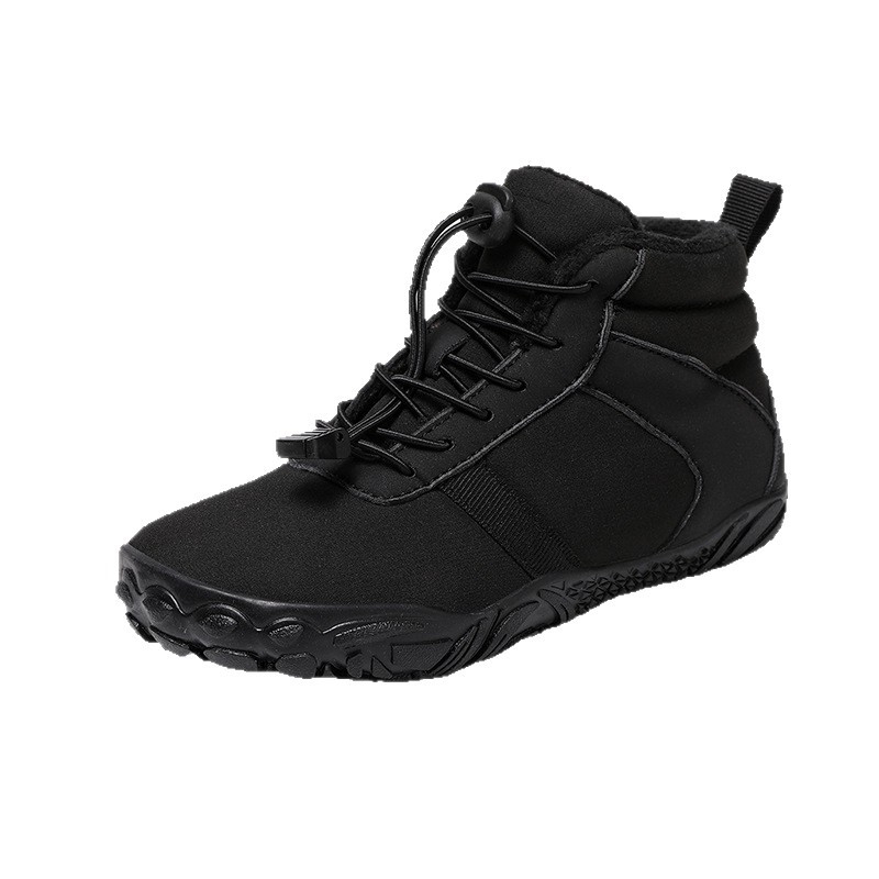 Snehová zimná obuv, PU horná časť, gumová podrážka, okrúhla špička