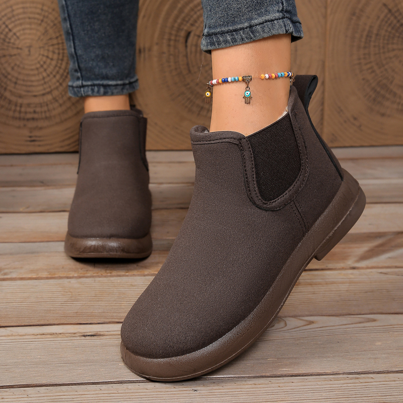 Naiste talve suede kingad soojendava vooderdusega, kõrge varbaga, PU talla, ümmarguse varba kujuga