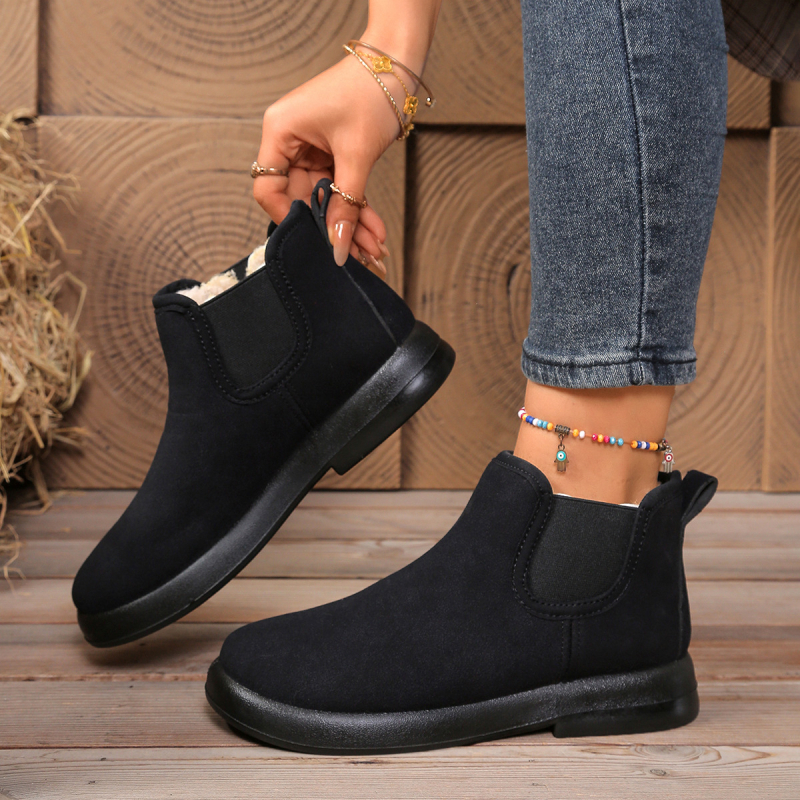 Naiste talve suede kingad soojendava vooderdusega, kõrge varbaga, PU talla, ümmarguse varba kujuga