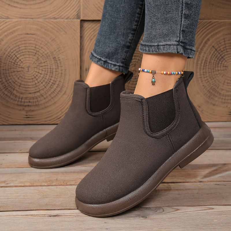 Naiste talve suede kingad soojendava vooderdusega, kõrge varbaga, PU talla, ümmarguse varba kujuga