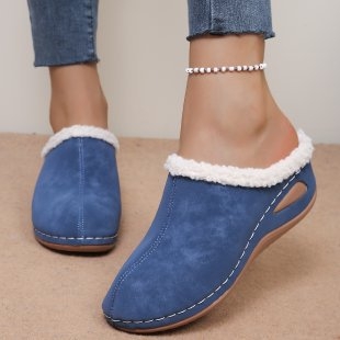 Női Platform Slip-On Cipő – velúr felsőrész, gumitalp, platform vastagsága 0-3 cm, téli szezon 2025, európai és amerikai stílus