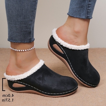 Női Platform Slip-On Cipő – velúr felsőrész, gumitalp, platform vastagsága 0-3 cm, téli szezon 2025, európai és amerikai stílus