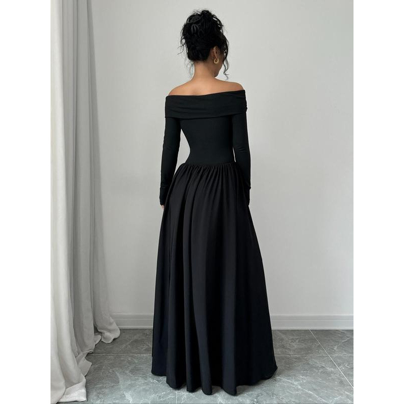 Dámske šaty s vreckami, jednoduchý a elegantný dizajn, dlhé rukávy, viskózové vlákno, vhodné pre všetky ročné obdobia, jesenná verzia 2022