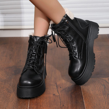 Magasító Martin csizmák, mikroszálas bőr felsőrész, elasztikus zárás, alacsony szár, műszőrmés bélés