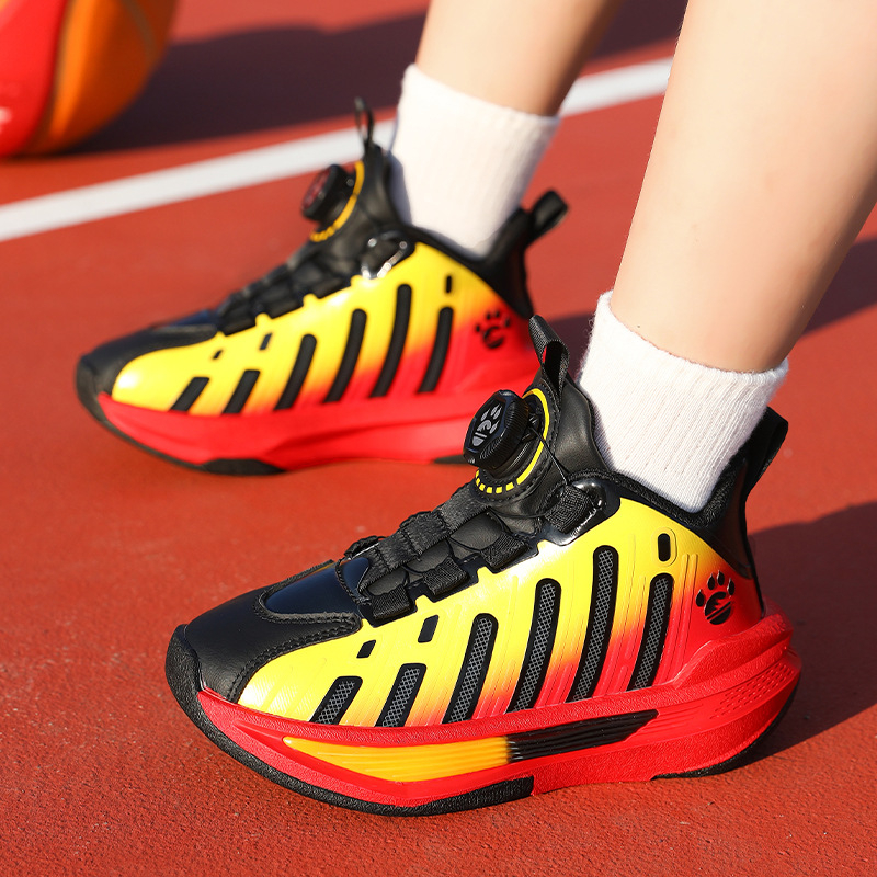 Gyerekek futócipő Super Fiber felsőréteggel, csíkos mintázat, vízálló, könnyű, MD talp