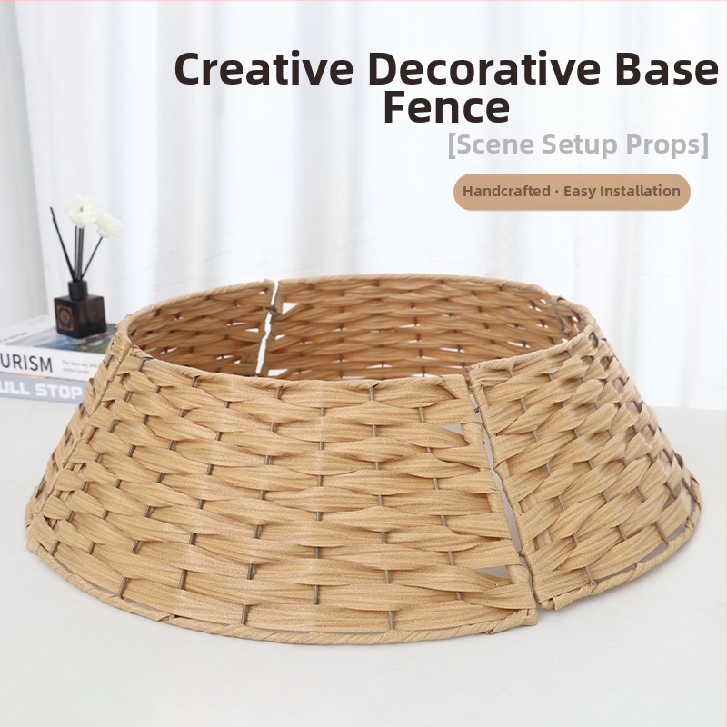 Ručne tkaná vianočná sukňa na stromček, PVC list materiál, americký štýl, kód produktu LQ-0984512, exkluzívny cezhraničný vývoz