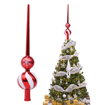 Műanyag karácsonyfa csúcs csillag – modern, minimalista stílus, márka Art exhibition, nem ajándék