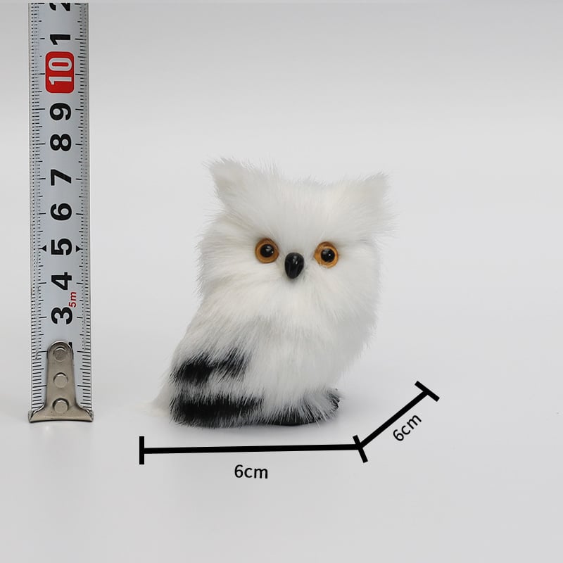 Bagoly karácsonyi dísz, műanyag és textil anyagból, pásztor stílusú, karácsonyi dekoráció