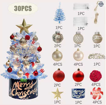 Stalo dekoratyvinis medis — PVC medžiaga, prekės ženklas Manjia, Kalėdų eglutė