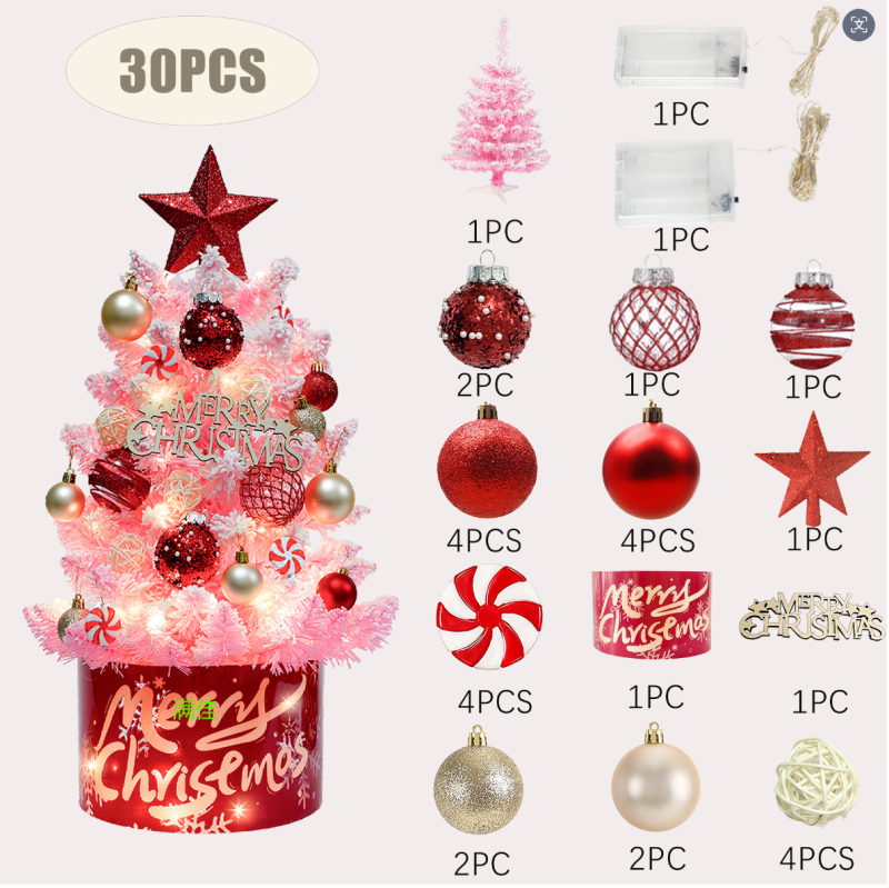 Δέντρο διακοσμητικό για γραφείο — PVC υλικό, μάρκα Manjia, χριστουγεννιάτικο δέντρο