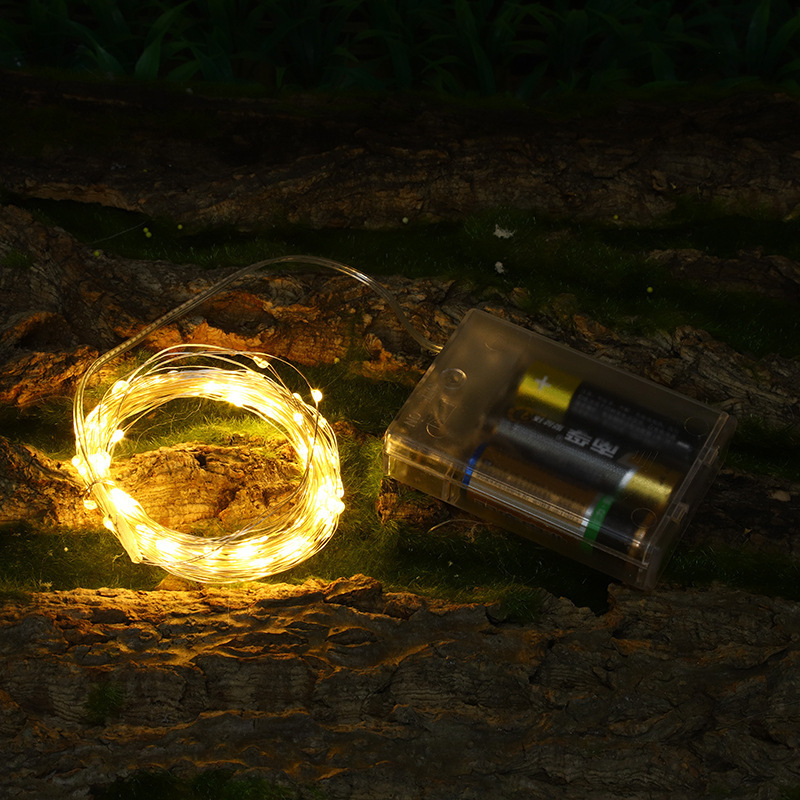 LED nit bakrene žice, USB napajanje ili baterijsko napajanje, daljinsko upravljanje, vanjska dekoracija dvorišta i kampiranje