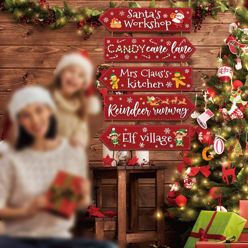 Senhuo značky drevená vianočná visacia dekorácia – gravírovanie, tlač, sieťotlač a leštenie.