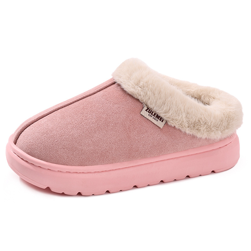 Női téli papucs szintetikus bőrből, belseje műszőrme, kerek orr, alacsony sarok 1–3 cm, PVC talp