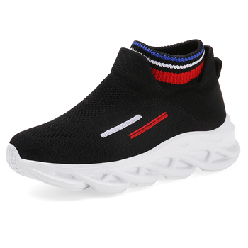 Gyerek Flyknit cipők – cipőfűző nélküli Slip-On, légáteresztő, könnyű, csúszásmentes, EVA talp