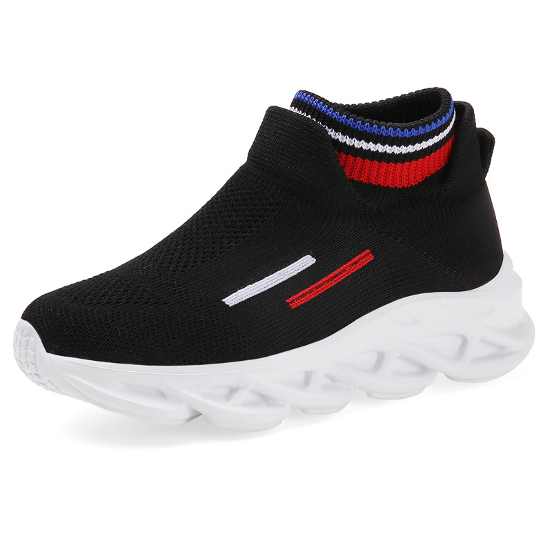 Gyerek Flyknit cipők – cipőfűző nélküli Slip-On, légáteresztő, könnyű, csúszásmentes, EVA talp