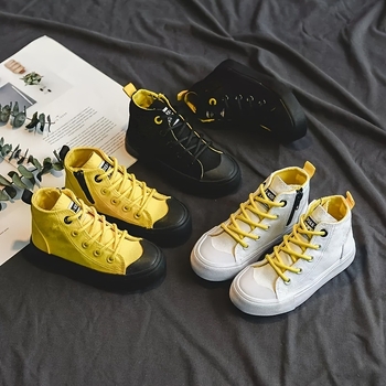 Unisex gyerek futócipők suede felsőrésszel, légáteresztő, őszre, 13–16 évesek