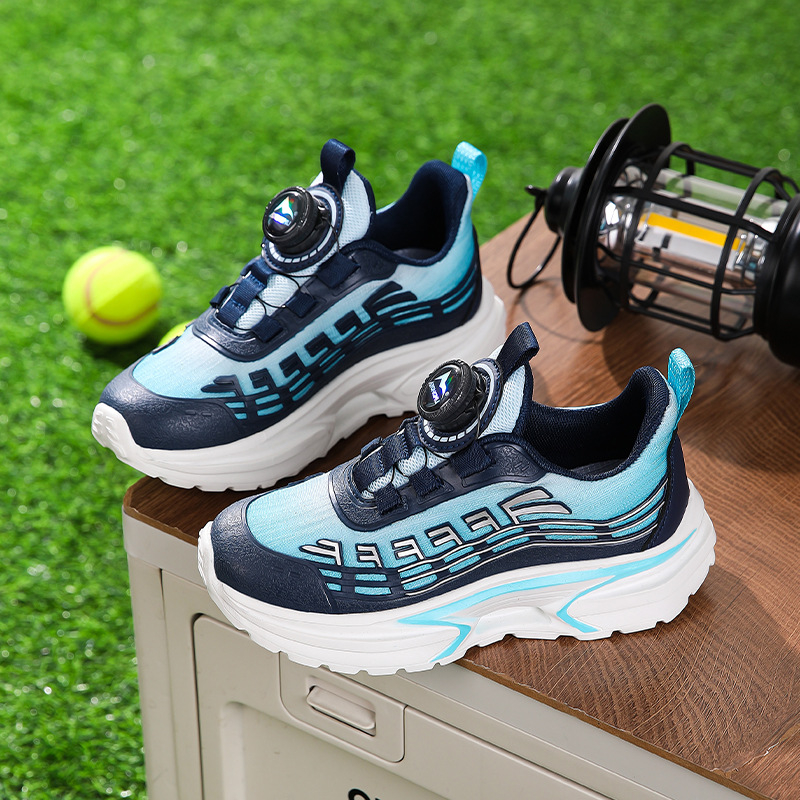 Gyerekek futócipő - légáteresztő, csúszásmentes, ütéscsillapító; felső rész: KPU+jack; talp EVA