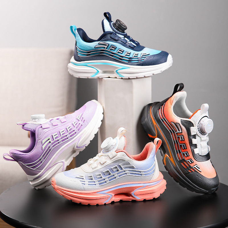 Gyerekek futócipő - légáteresztő, csúszásmentes, ütéscsillapító; felső rész: KPU+jack; talp EVA