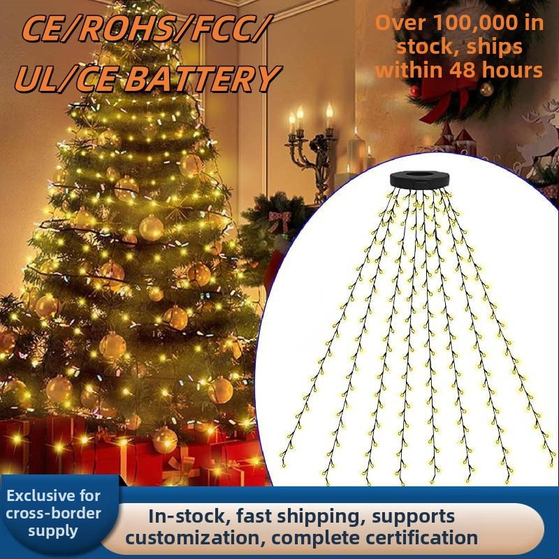 LED vonkajšie vodotesné vianočné svetlá LM0053 – 3000 lm, USB napájanie, ≤36 V, IP65