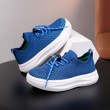 Gyerek futócipők (hálós felsőrész, EVA talp, könnyű, légáteresztő, 4–16 éveseknek)