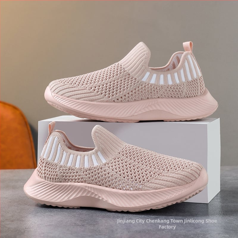 Gyerekeknek készült hálós Slip-On sportcipő - Fly-Weave felsőrész, EVA talp, minden évszakban, 4–16 éveseknek
