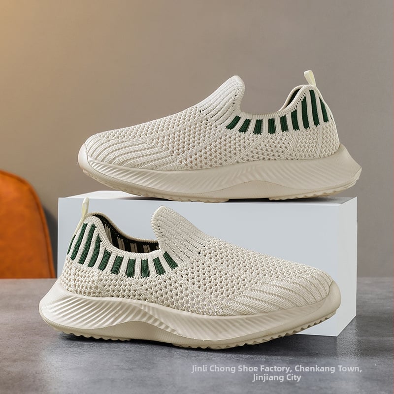 Gyerekeknek készült hálós Slip-On sportcipő - Fly-Weave felsőrész, EVA talp, minden évszakban, 4–16 éveseknek