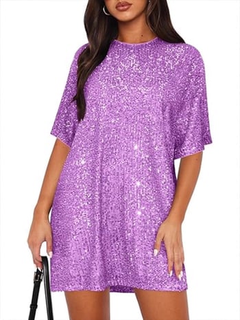 Csillogó estélyi ruha aszimmetrikus vállal, hercegnői szabás, hosszú szoknya, kerek nyakú.