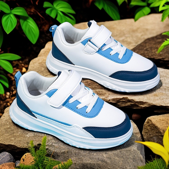 Gyerekeknek való futócipő, bőr felsőrésszel, vízálló, könnyű, csúszásmentes, ütéscsillapító, tavasz–ősz