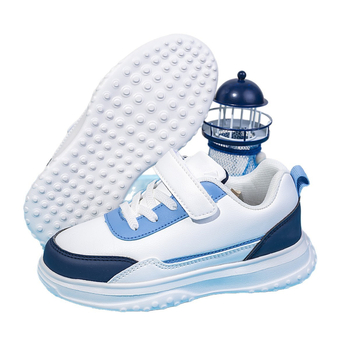 Gyerekeknek való futócipő, bőr felsőrésszel, vízálló, könnyű, csúszásmentes, ütéscsillapító, tavasz–ősz