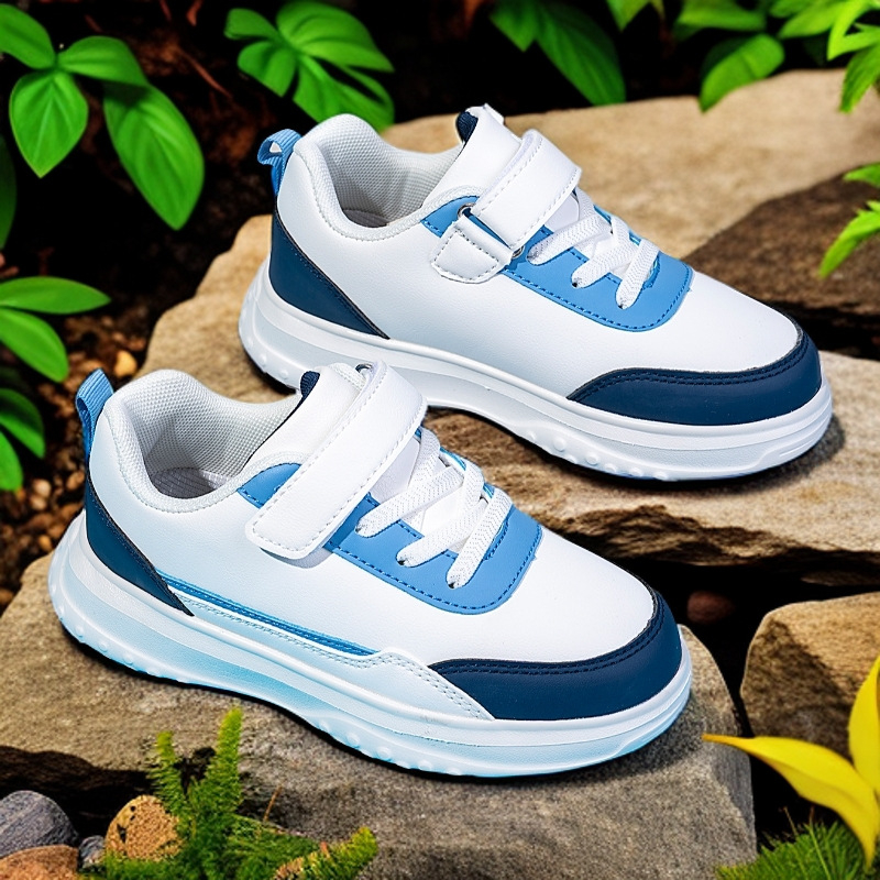 Gyerekeknek való futócipő, bőr felsőrésszel, vízálló, könnyű, csúszásmentes, ütéscsillapító, tavasz–ősz