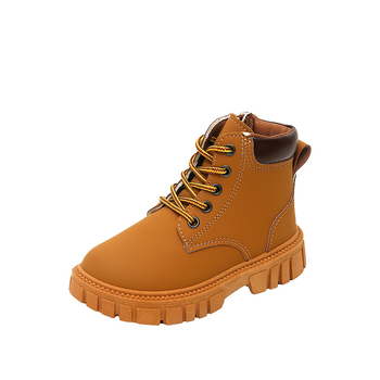 Uniszex Martin csizmák gyerekeknek, felsőrész: szintetikus bőr, talp: gumitalp, oldalsó cipzár, szár magassága: középmagas, PU talpbetét