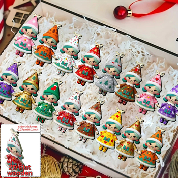 Fából készített karácsonyi akasztós dísz, amerikai stílus, cikkszám 77834, márka Independent