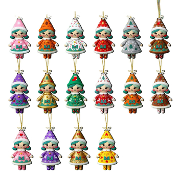 Fából készített karácsonyi akasztós dísz, amerikai stílus, cikkszám 77834, márka Independent