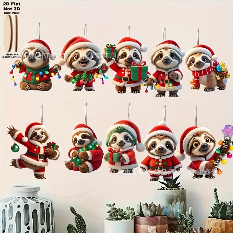 Fából készített karácsonyi akasztós dísz, amerikai stílus, cikkszám 77834, márka Independent