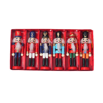 6 darabos fadiótörő katonák karácsonyi szett, rajzfilmszerű stílus, Maple Country