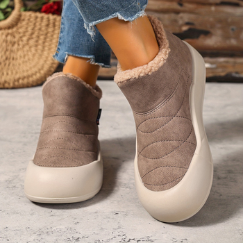 Μποτάκια χιονιού για γυναίκες | αδιάβροχα, ελαφριά, ζεστά με τεχνητή γούνα, PU επάνω, PU σόλα