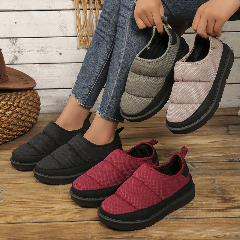 Унисекс памучни обувки с Velcro закопчаване, дишащ горен слой от Oxford плат, подметка от инжекционно формована материя, нисък ток 1–3 см, кръгъл нос