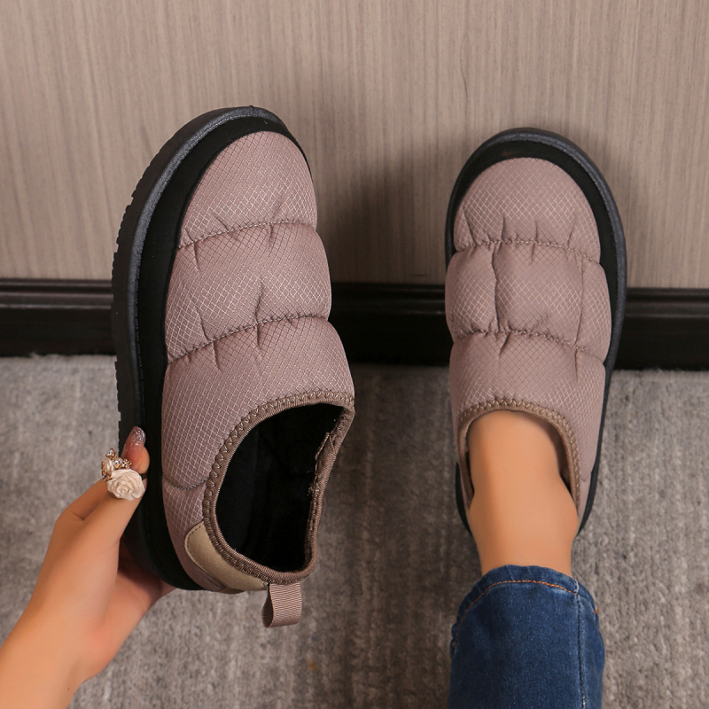 Унисекс памучни обувки с Velcro закопчаване, дишащ горен слой от Oxford плат, подметка от инжекционно формована материя, нисък ток 1–3 см, кръгъл нос