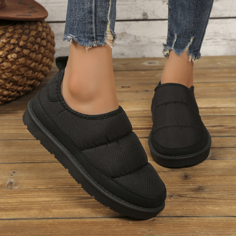 Унисекс памучни обувки с Velcro закопчаване, дишащ горен слой от Oxford плат, подметка от инжекционно формована материя, нисък ток 1–3 см, кръгъл нос