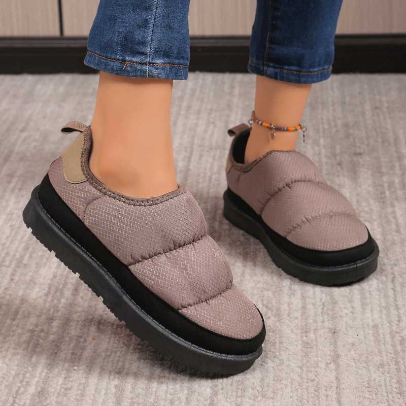 Унисекс памучни обувки с Velcro закопчаване, дишащ горен слой от Oxford плат, подметка от инжекционно формована материя, нисък ток 1–3 см, кръгъл нос
