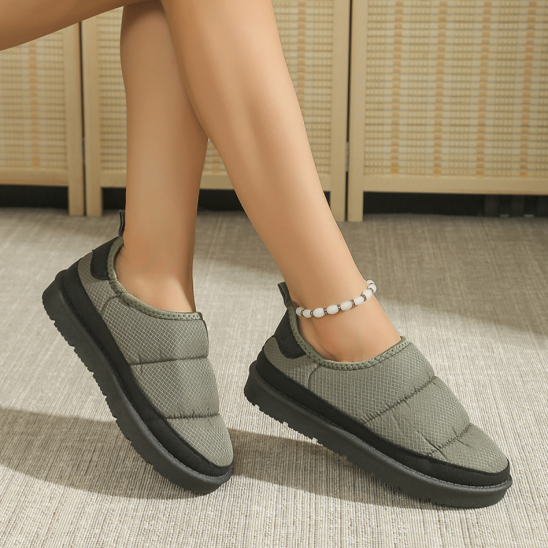 Унисекс памучни обувки с Velcro закопчаване, дишащ горен слой от Oxford плат, подметка от инжекционно формована материя, нисък ток 1–3 см, кръгъл нос